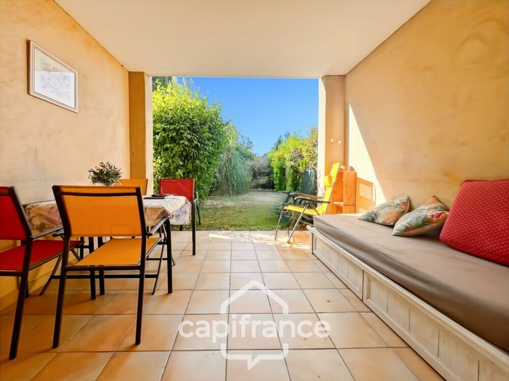appartement REZ de JARDIN,résidence du lac, 31 m2, chambre ouverte, grande salle de douche, rangements, cave collective