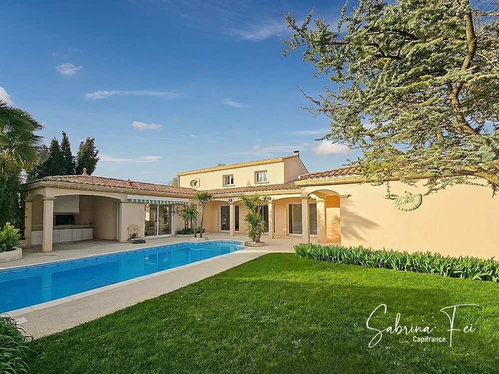 MAISON FAMILIALE DE PLUS DE 165 M²  QUARTIER RÉSIDENTIEL RECHERCHÉ  CALME ABSOLU  SANS VIS-À-VIS  EXPOSITION SUD  PISCINE