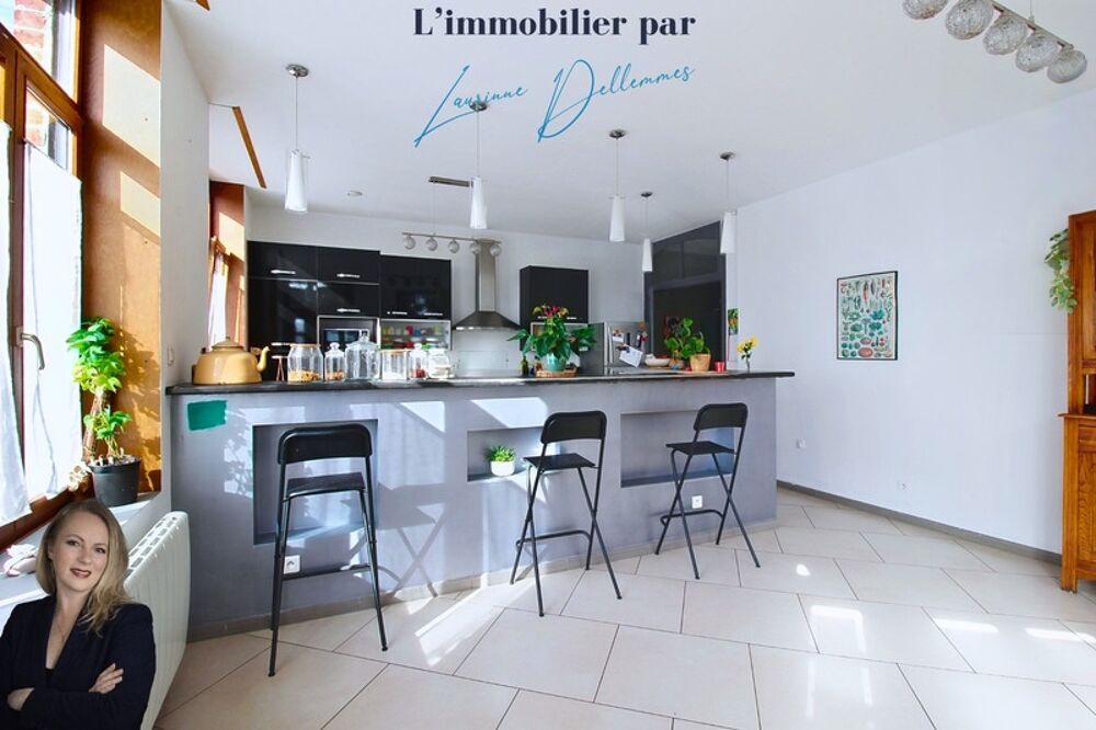 Vente Maison En exclusivité - Maison Familiale Semi-Mitoyenne 3 grandes chambres à vendre 165m2 avec Hangar à MORTAGNE DU NORD (59) Mortagne du nord