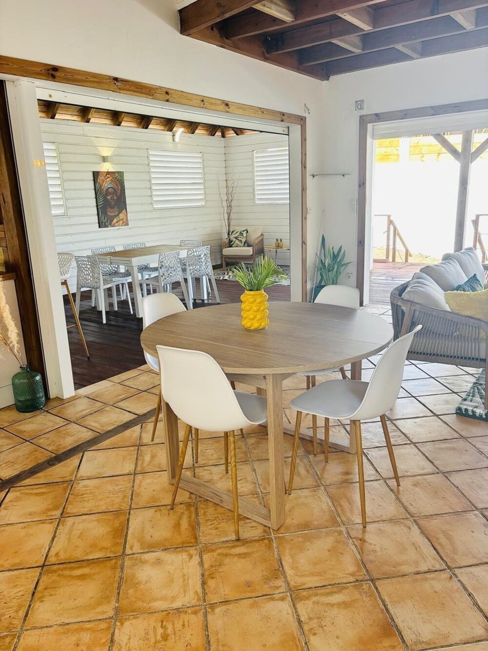 Location Maison LE MOULE MAGNIFIQUE VILLA MEUBLEE 3 CHAMBRES PISCINE VUE MER Le moule