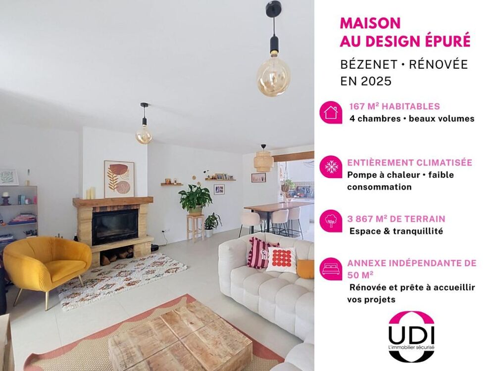 Maison en pierre rénovée avec dépendance et parc de 3 867 m²  Aux portes de Montluçon