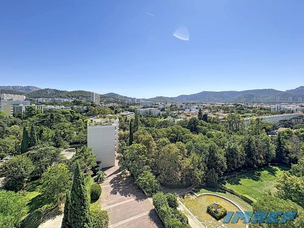 Vente Appartement Marseille 13009 –Joseph Aiguier – T3/4 en étage élevé avec terrasse, vue dégagée, parc et cave Marseille 9
