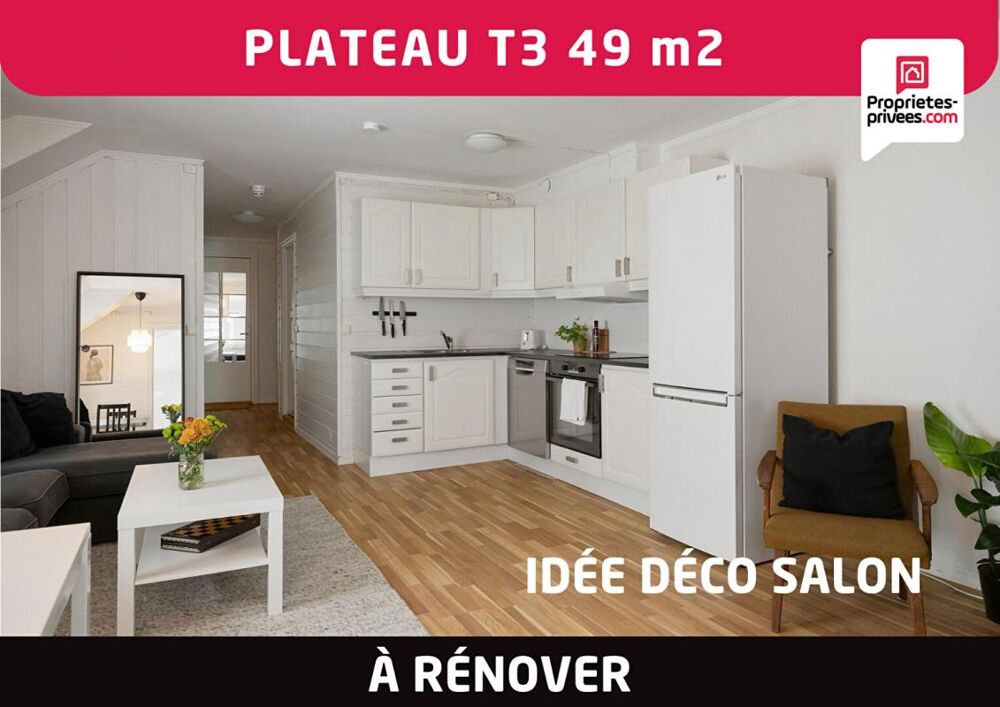 Vente Appartement Plateau appartement 3 pièces 49 m2 à rénover - Amiens Saint- Maurice Amiens