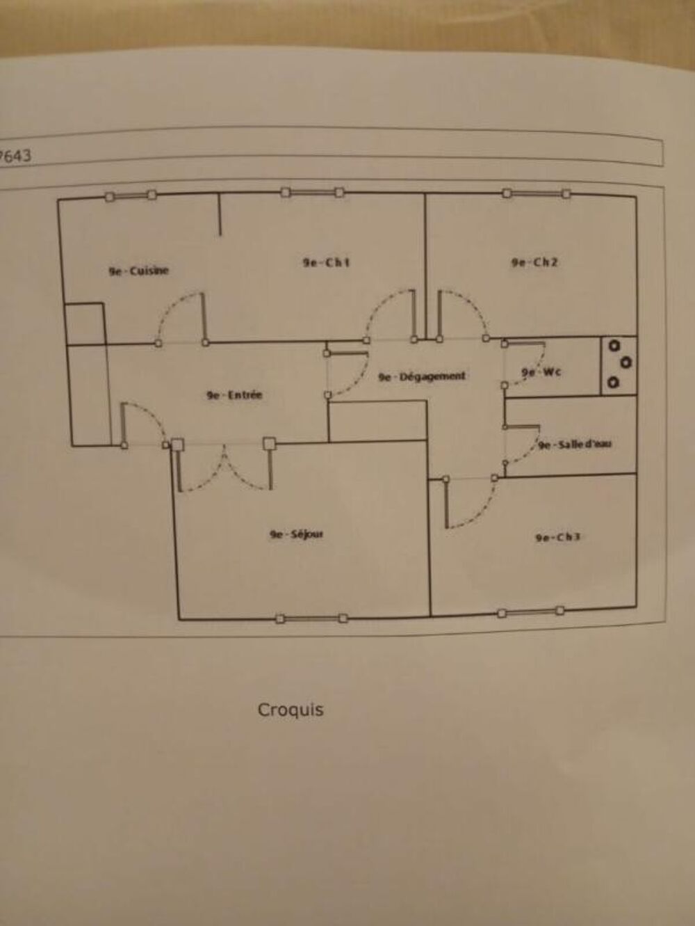 Appartement 3 pièces 76.60 m2