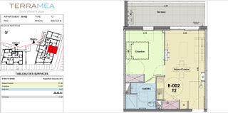  Appartement � vendre 2 pi�ces 38 m�