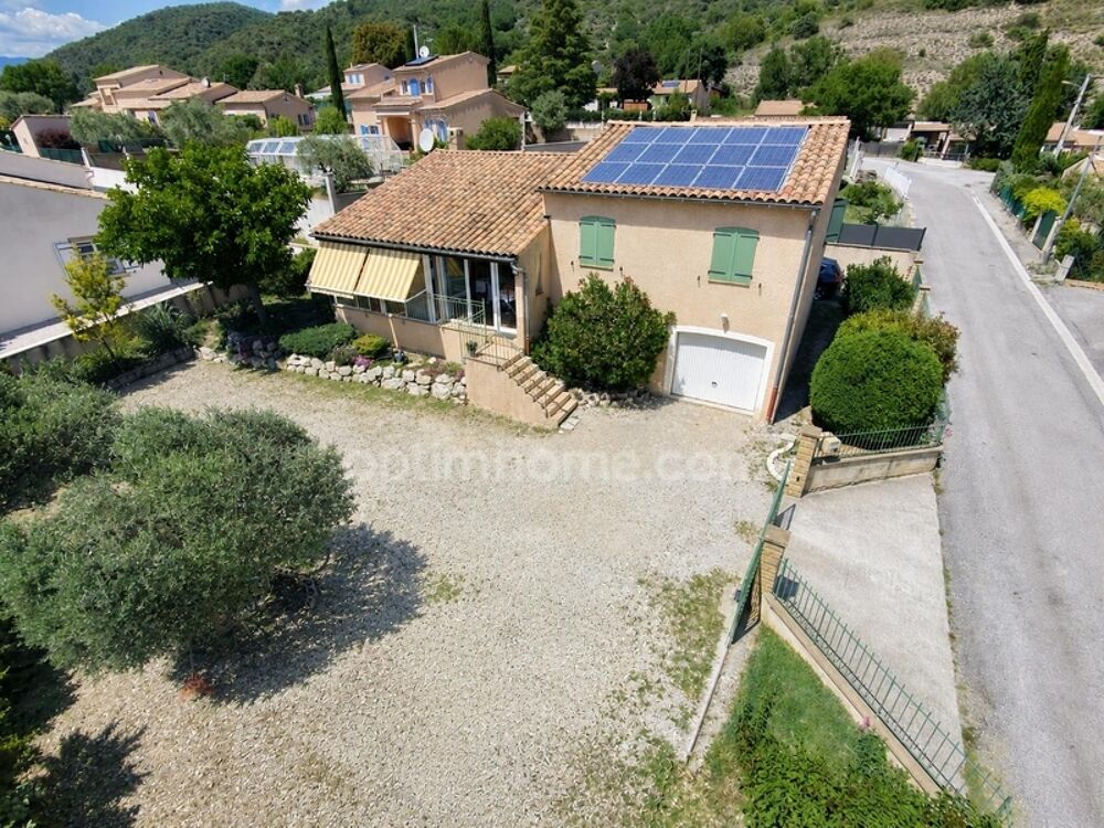 Villa T4 avec vue dominante, véranda plein sud, garage et revenus solaires  Proche Digne-les-Bains