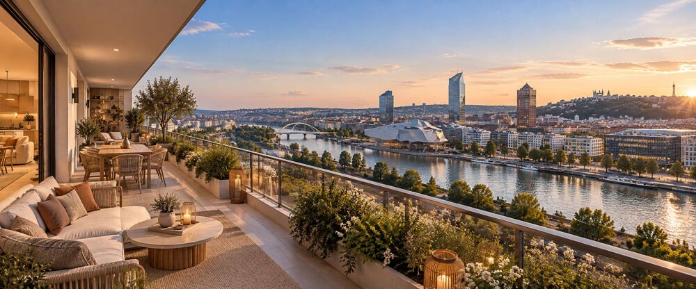 T4 LYON 2 ARRONDISSEMENT 95m² - DUPLEX - TERRASSE - GRAND SÉJOUR/CUISINE