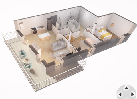  Appartement à vendre 3 pièces 63 m²