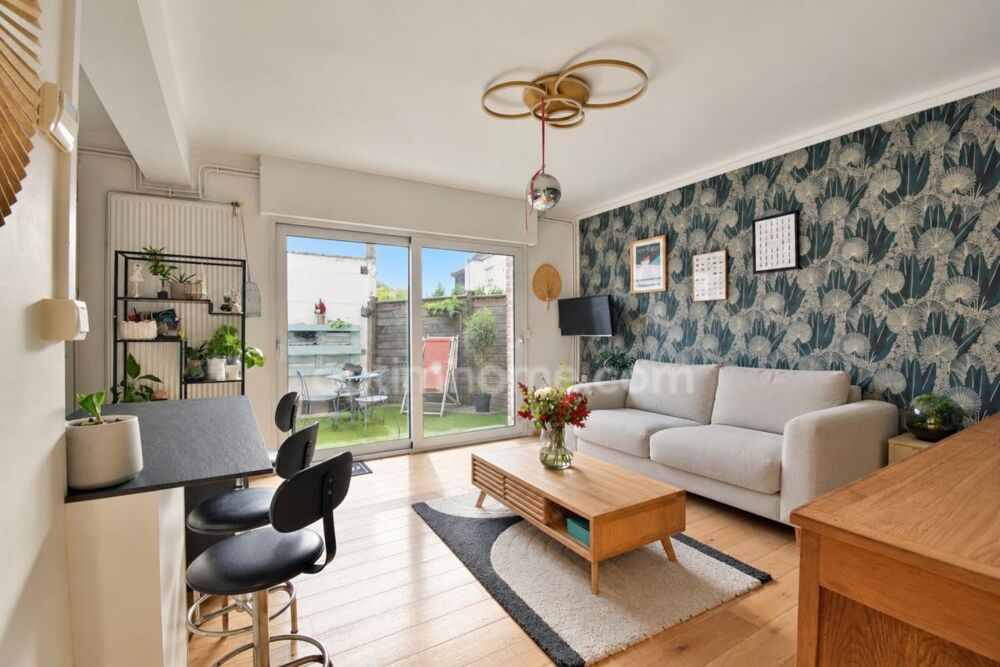 Vente Appartement T2 rénové 58 m², petite copro, terrasse au calme & garage privatif - MARCQ EN BAROEUL Marcq en baroeul