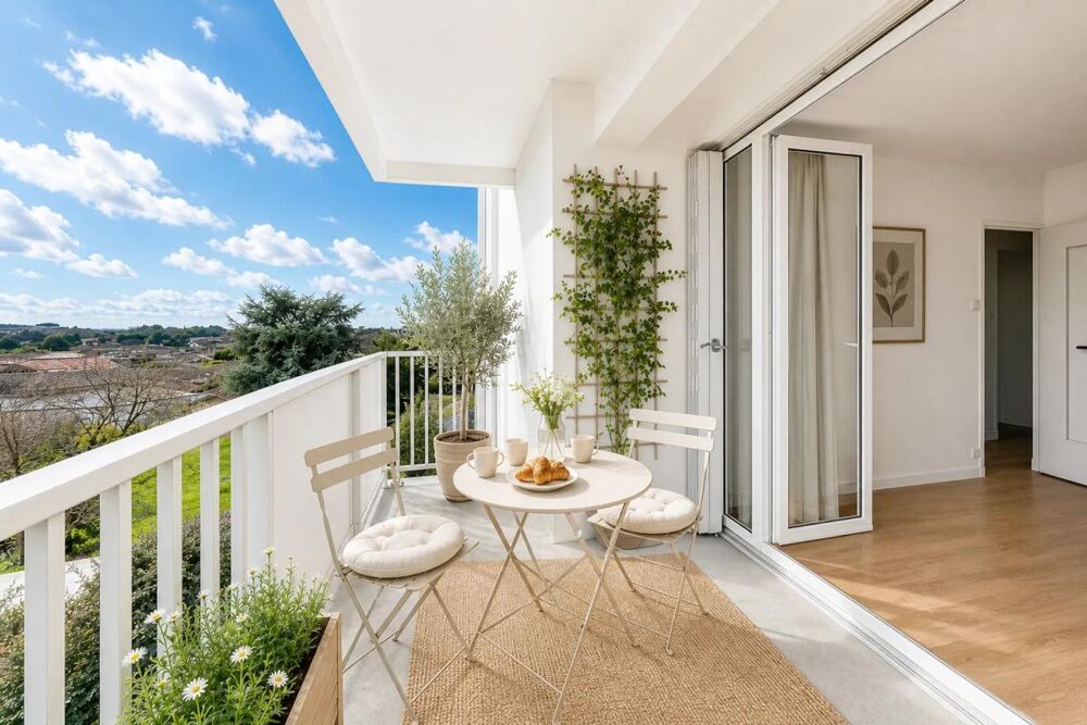 Appartement lumineux de 87 m² avec 4 chambres et vue dégagée
