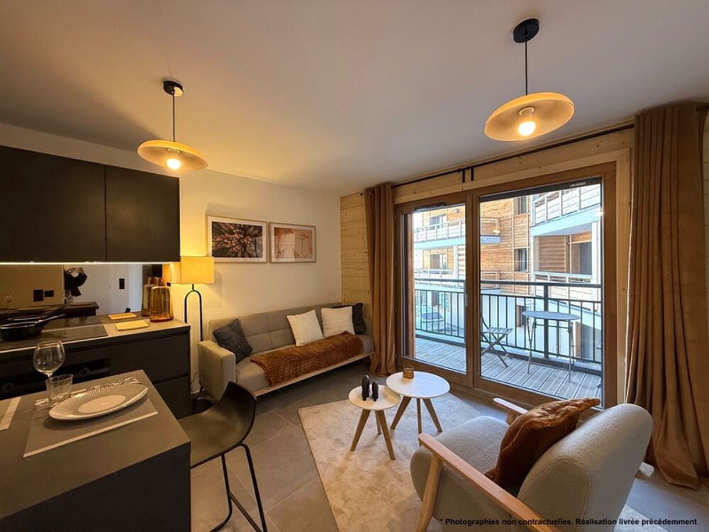 À vendre  Superbe appartement T2 de 45,58 m² avec balcon au coeur du village de Châtel (74)
