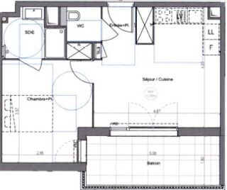  Appartement � louer 2 pi�ces 39 m�