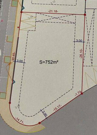  Terrain  vendre 752 m