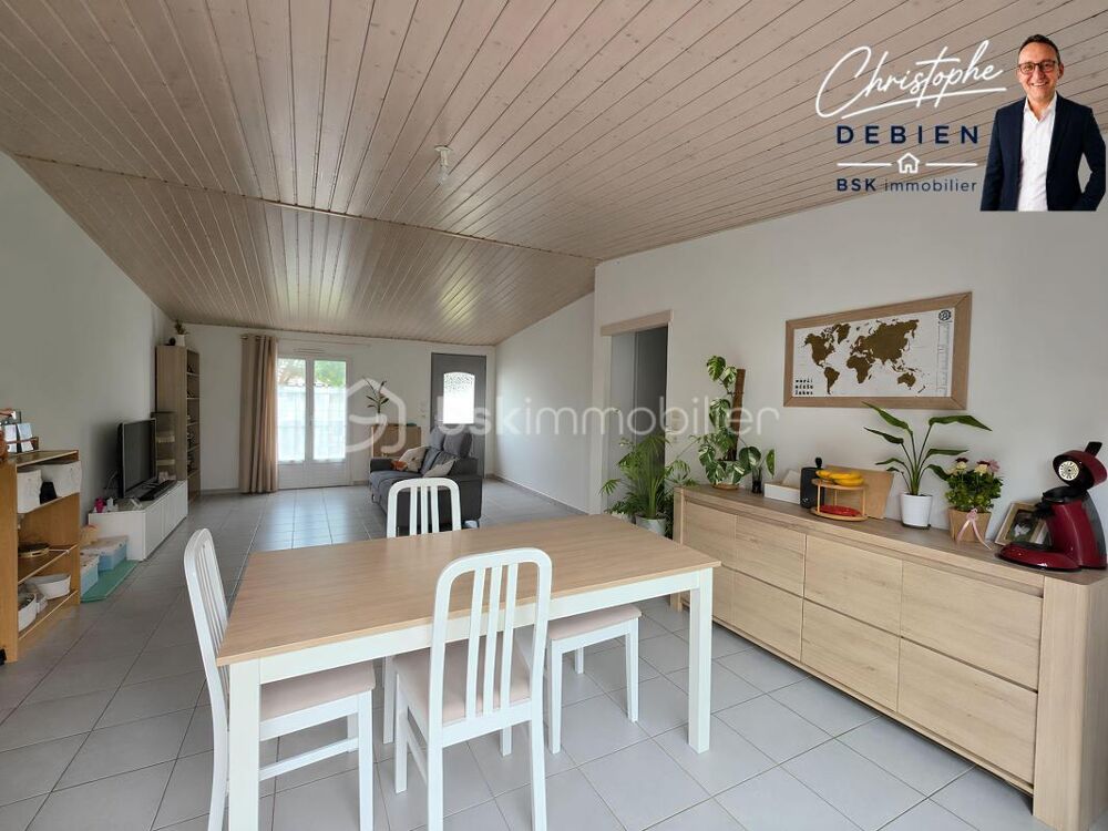 MAISON DE PLAIN-PIED PMR  3 CHAMBRES  TERRAIN CONSTRUCTIBLE  CENTRE DE SAINT-HILAIRE-DE-RIEZ