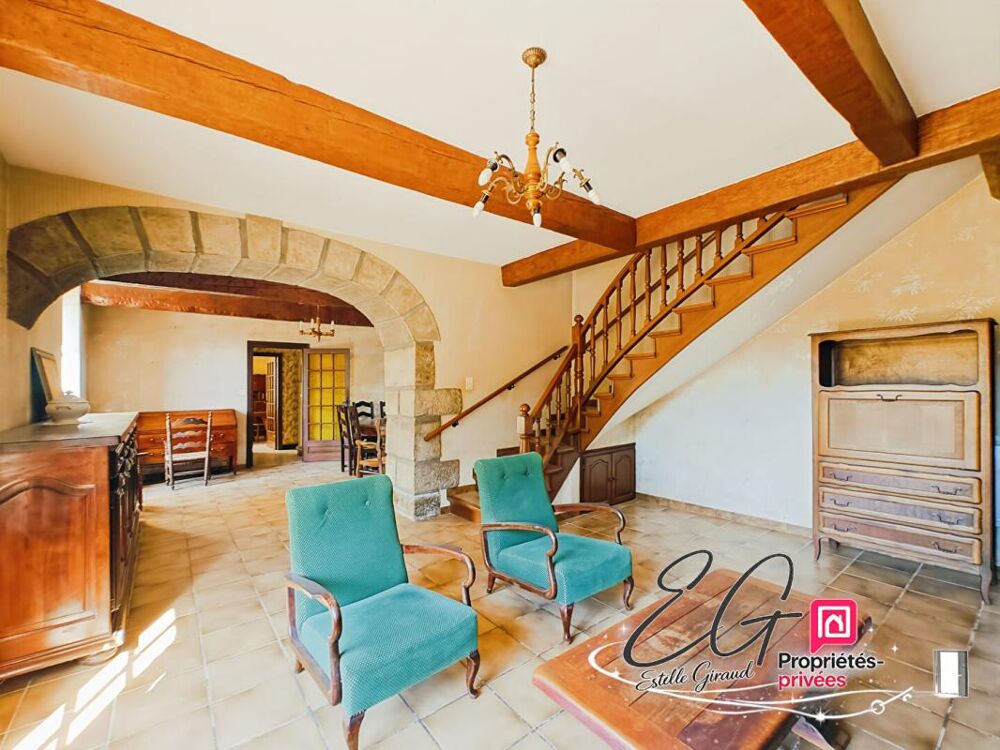 Maison de maître en pierre, 6 chambres, grand terrain et dépendances