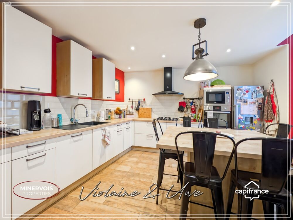 Maison bourgeoise de caractère avec jardin  259 m²  Azille (Minervois)
