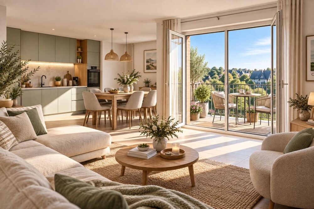 Vente Appartement T4 avec balcon à quelques minutes du centre ville Cabourg