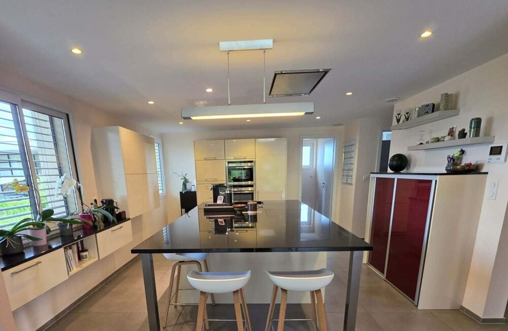 Maison à vendre 9 pièces KEMBS LOECHLE (68).Belle maison contemporaine de 250 m², 14 ares, avec piscine, en lisière de forêt
