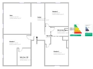  Appartement � vendre 4 pi�ces 87 m�