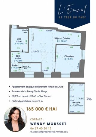  Appartement à vendre 2 pièces 39 m²