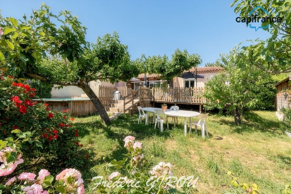 Maison de plain pied 130m² (5 pièces) avec studio, piscine sur 1300m² AIX / PUYRICARD (13540)