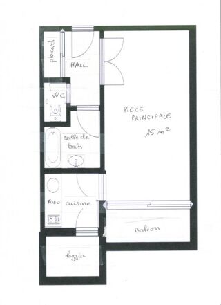  Appartement à louer 1 pièce 26 m²