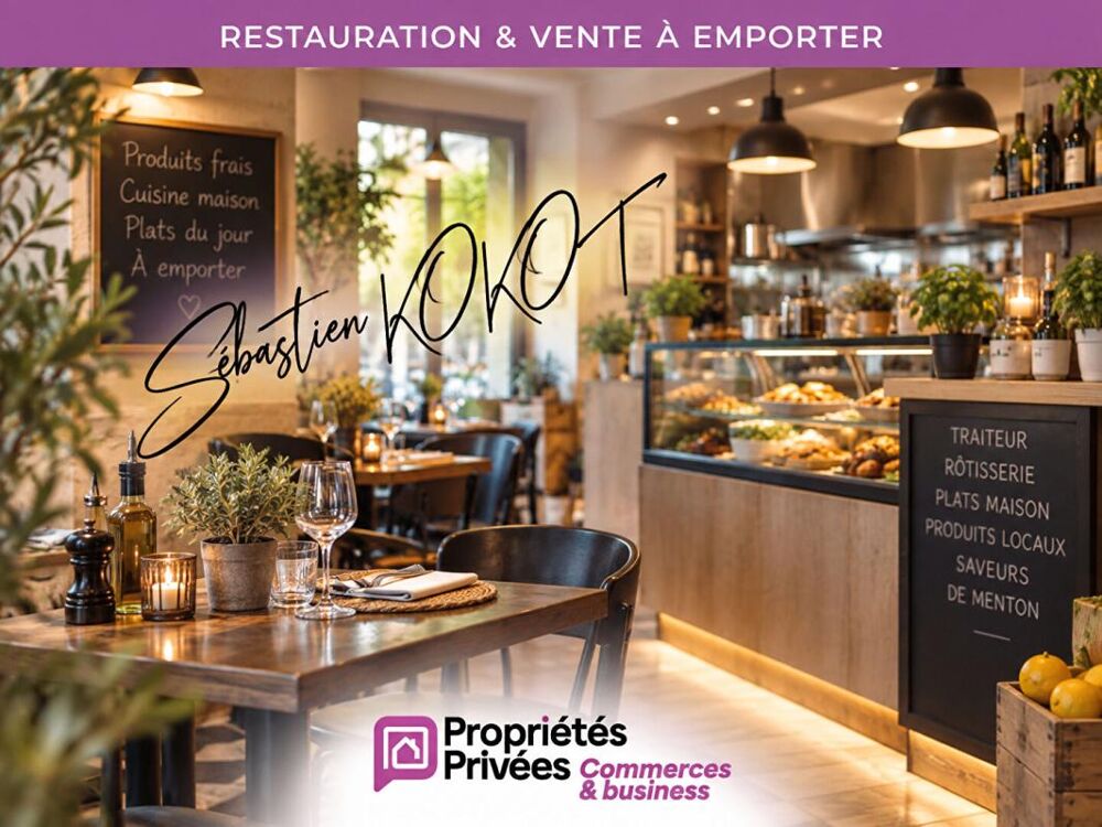 Vente Appartement MENTON - Restaurant, traiteur, vente à emporter au centre ville, proche plages Menton