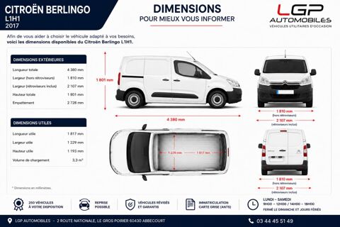 Partner 1&deg; Main / 1.6L B HDI 75cv Pack PRO Seulement 23 000km ! idem 2018 occasion 60430 Abbecourt