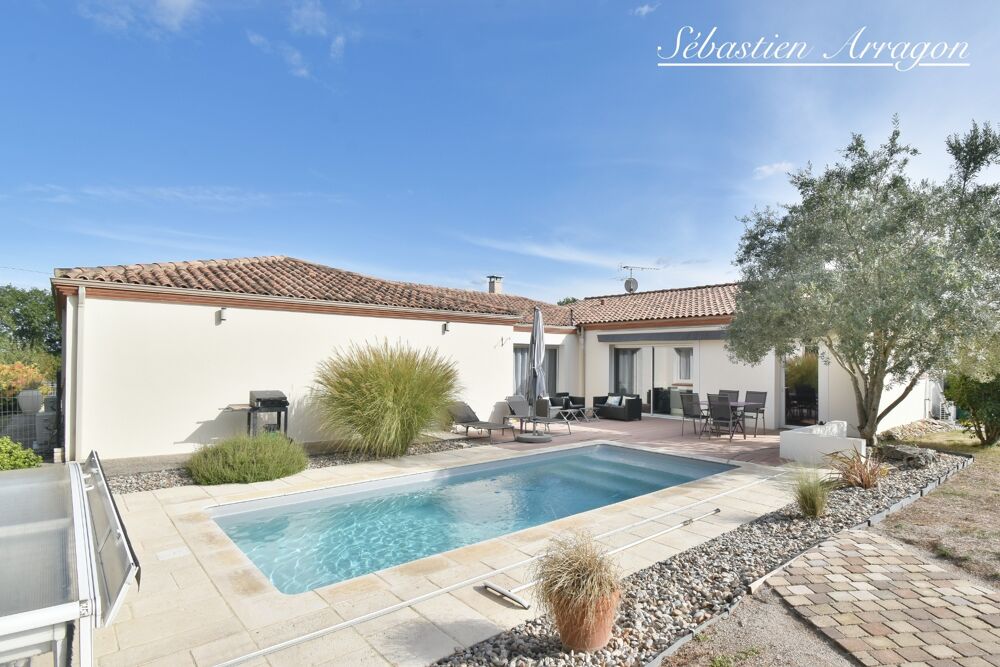 Vente Villa PUJOLS (47)-188 m² de confort et d'espace, 4 chambres, piscine et triple garage Pujols