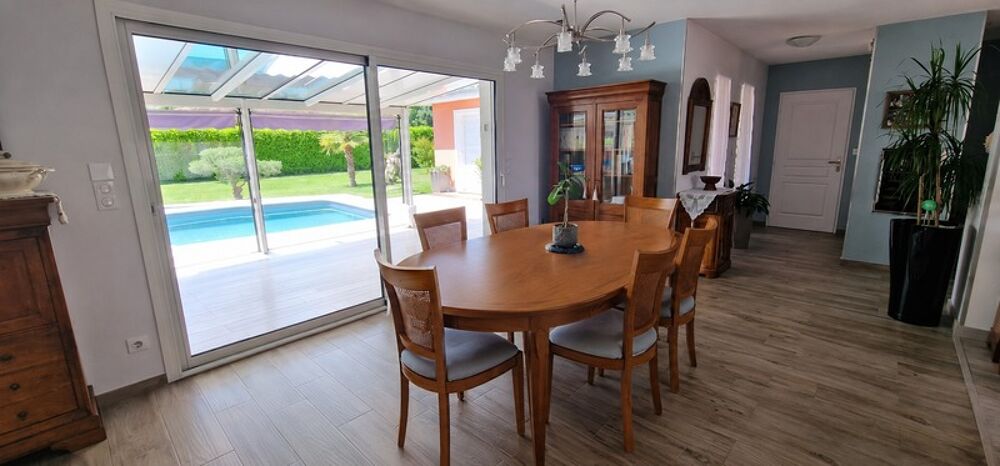 Vente Maison Maison Individuelle, plain pied à vendre 146 m² 6 pièces, garage, piscine, Terrain 1250m² BOISSEY (01)Proche Pont de Vaux Boissey