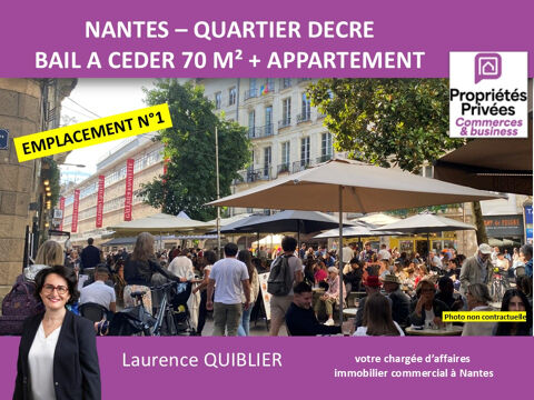   44000 NANTES PILORI - BAIL A CEDER, LOCAL COMMERCIAL AVEC LOGEMENT DE FONCTION 