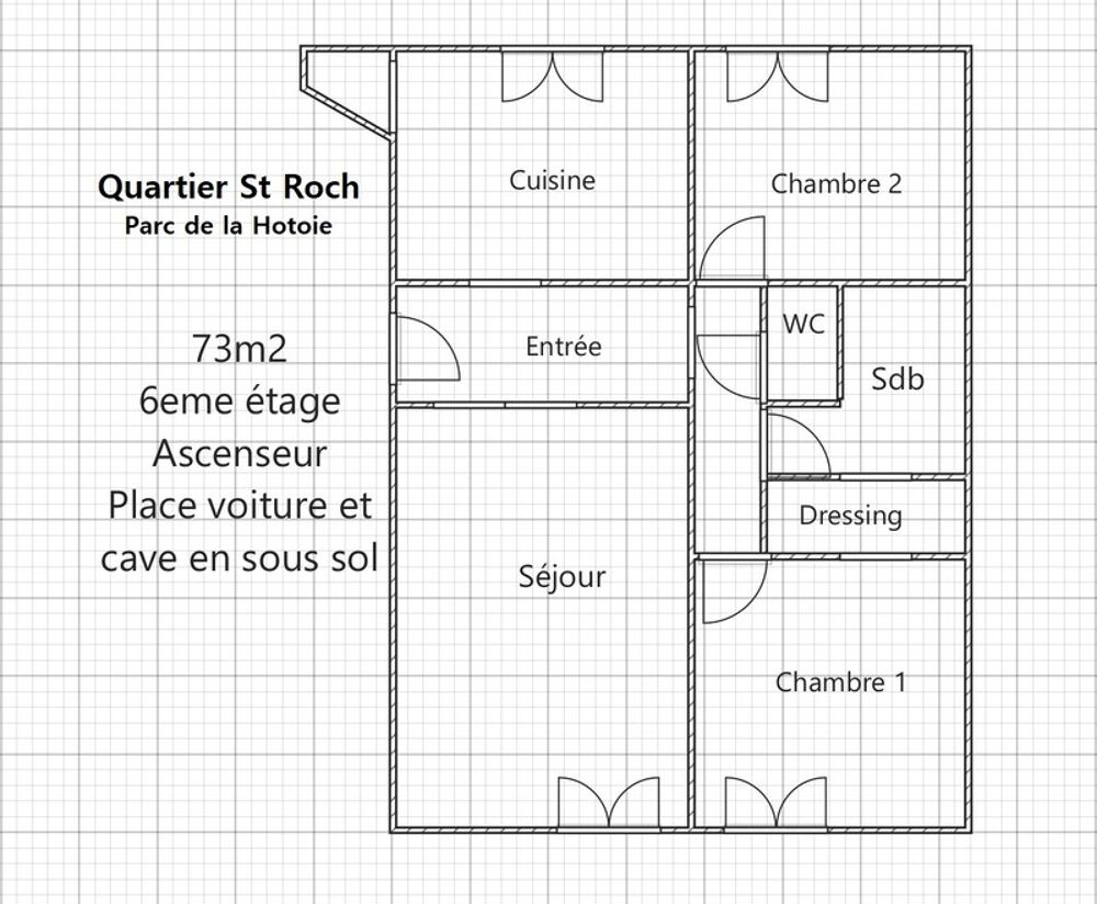 Appartement à vendre 3 pièces AMIENS (80)