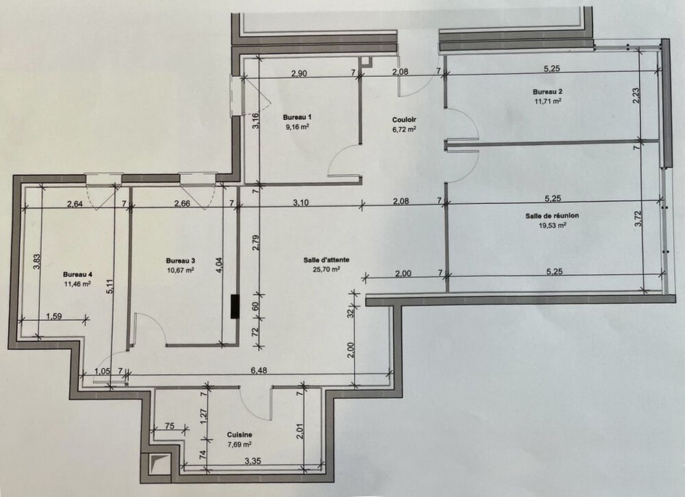   AIX LES BAINS - BUREAUX 102 m² Aix les bains