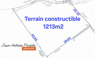  Terrain � vendre 1213 m�
