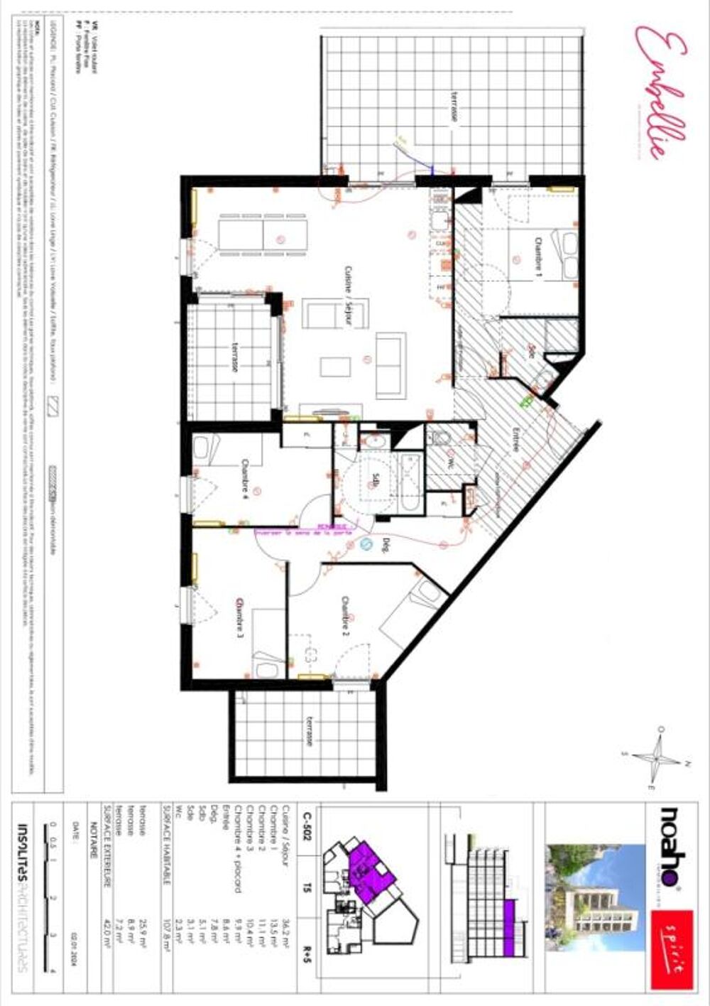 Appartement T5 - NEUF - EMBELLIE - Foch Sully