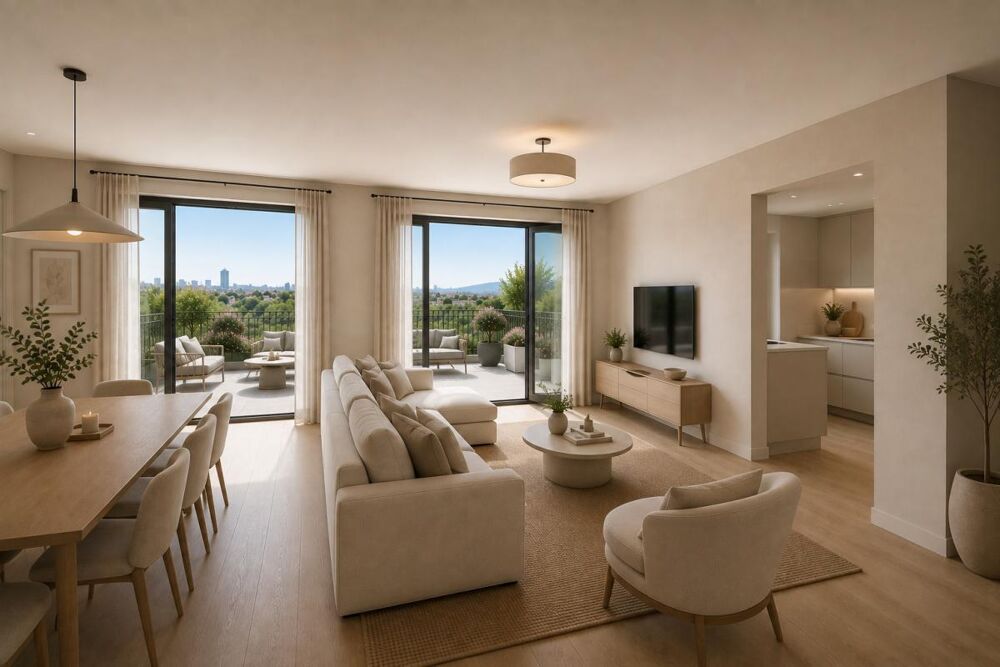 T5 VAULX EN VELIN 112m² - TERRASSE - GRAND SÉJOUR/CUISINE - BUANDERIE
