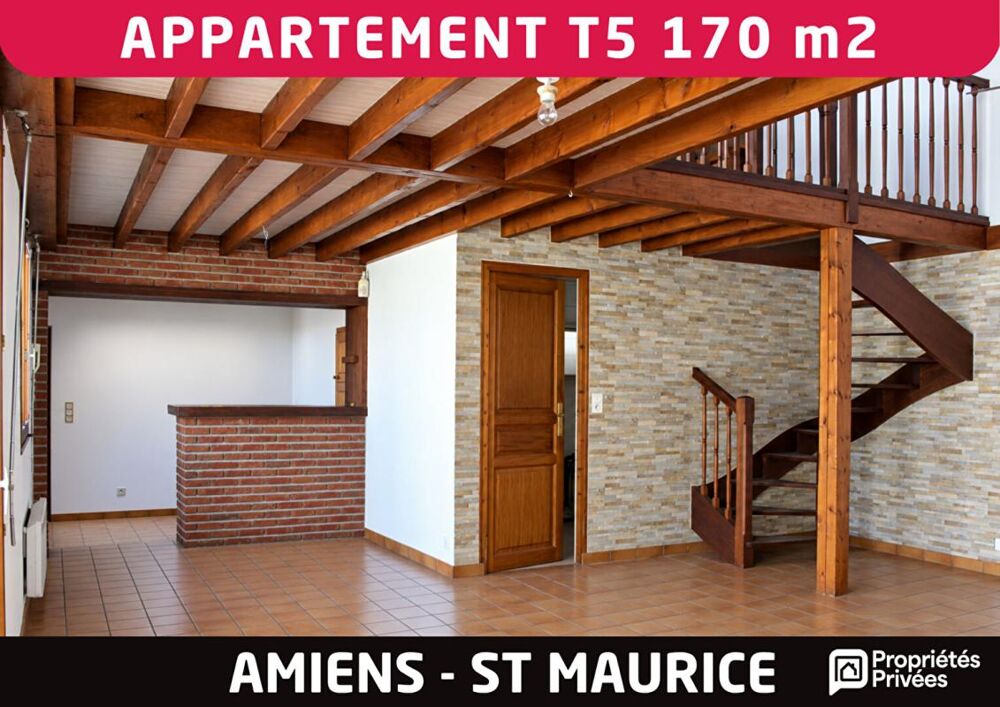 Grand appartement 5 pièces ou plus de 170 m2 avec terrasse roof top - Amiens St Maurice