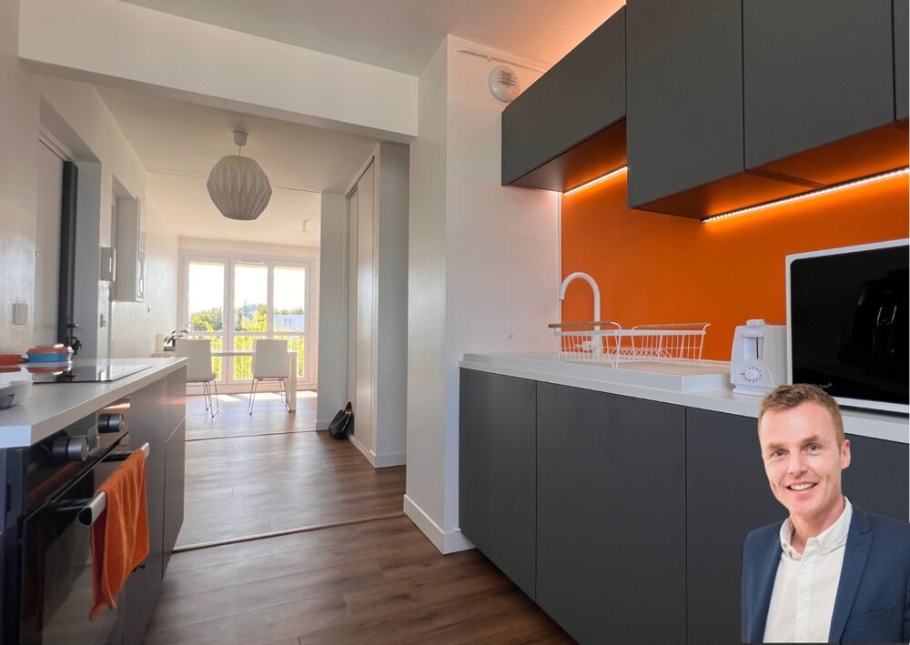 Vente Appartement QUIMPER (29) - À VENDRE - Appartement T3 de 60,57 m² AU 6? et dernier - Balcon - Cave Quimper