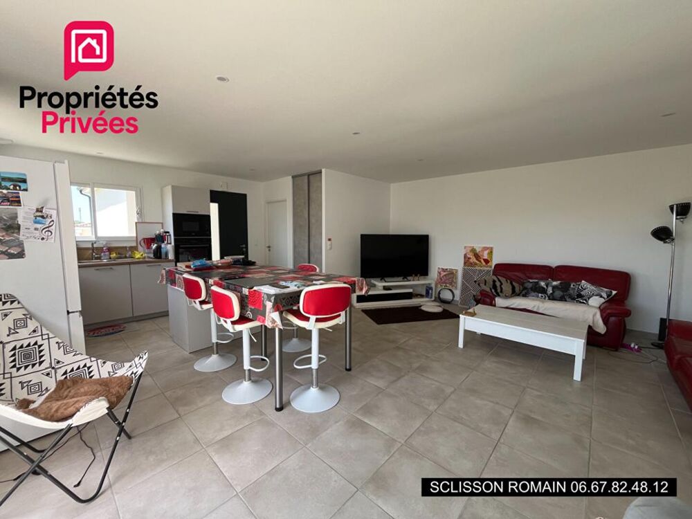 Maison Sémussac - 98 m2 - 3 chambres - plain-pied - jardin - Prix 311 970 HAI