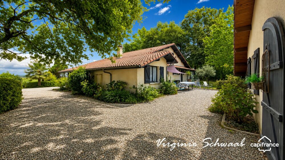 ESTIBEAUX (40), MAISON DE 192 M², 5 CHAMBRES, PISCINE, STUDIO ET DÉPENDANCE SUR 4 400 M²