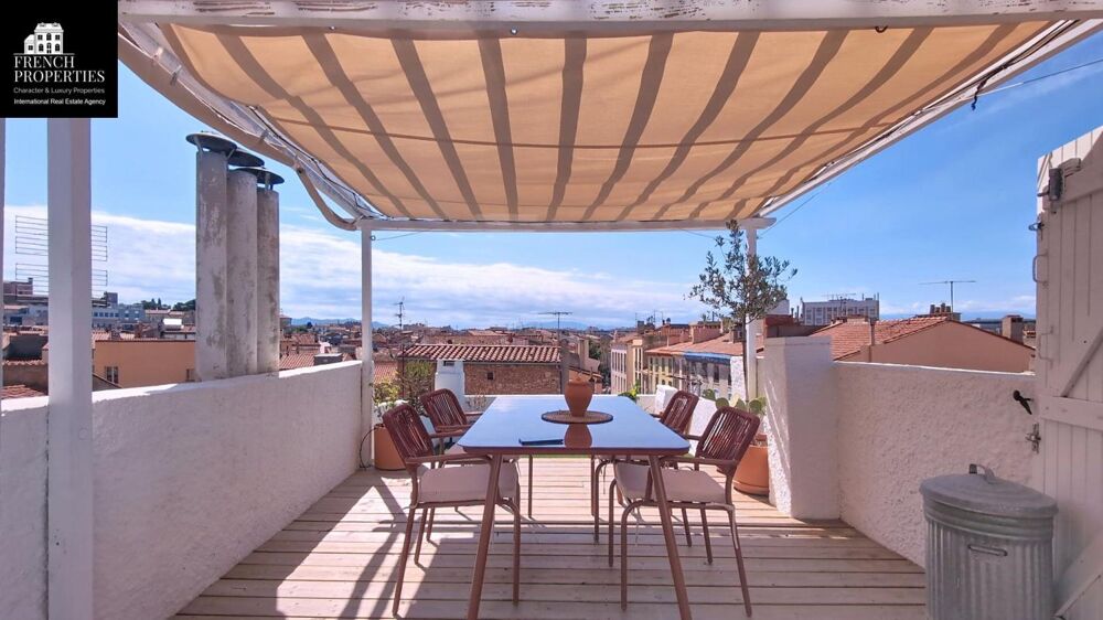 Triplex atypique avec terrasse .Hyper centre ville de Perpignan
