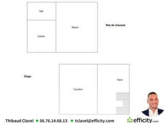  Maison � vendre 3 pi�ces 40 m�