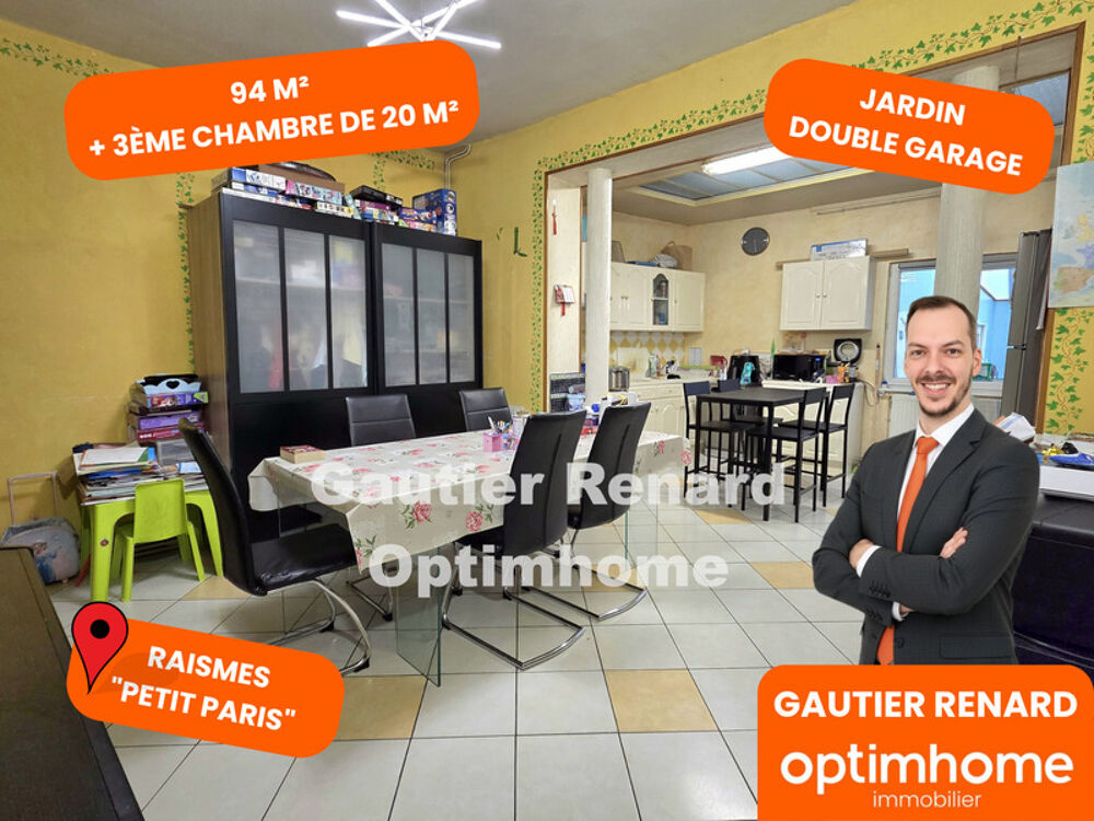 Maison 4 pièces 91 m² · à Raismes · 91 m² · 145 000 €