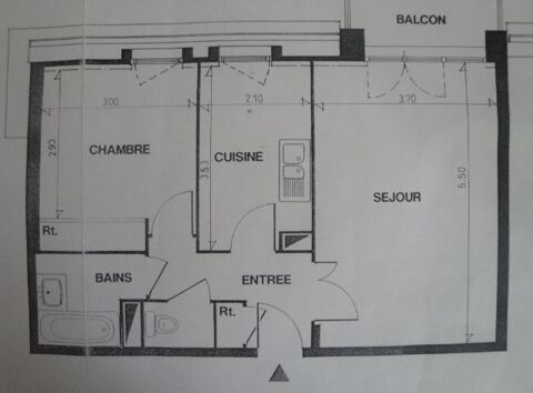  Appartement  louer 2 pices 50 m