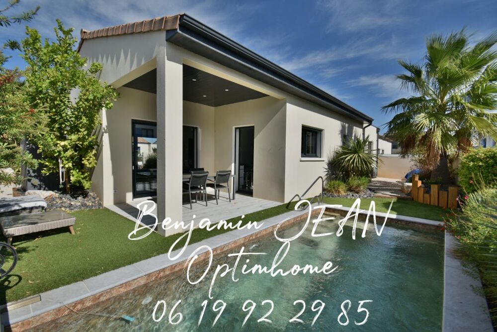 Vente Maison SÉRIGNAN – MAISON RÉCENTE DE PLAIN-PIED AVEC PISCINE Serignan