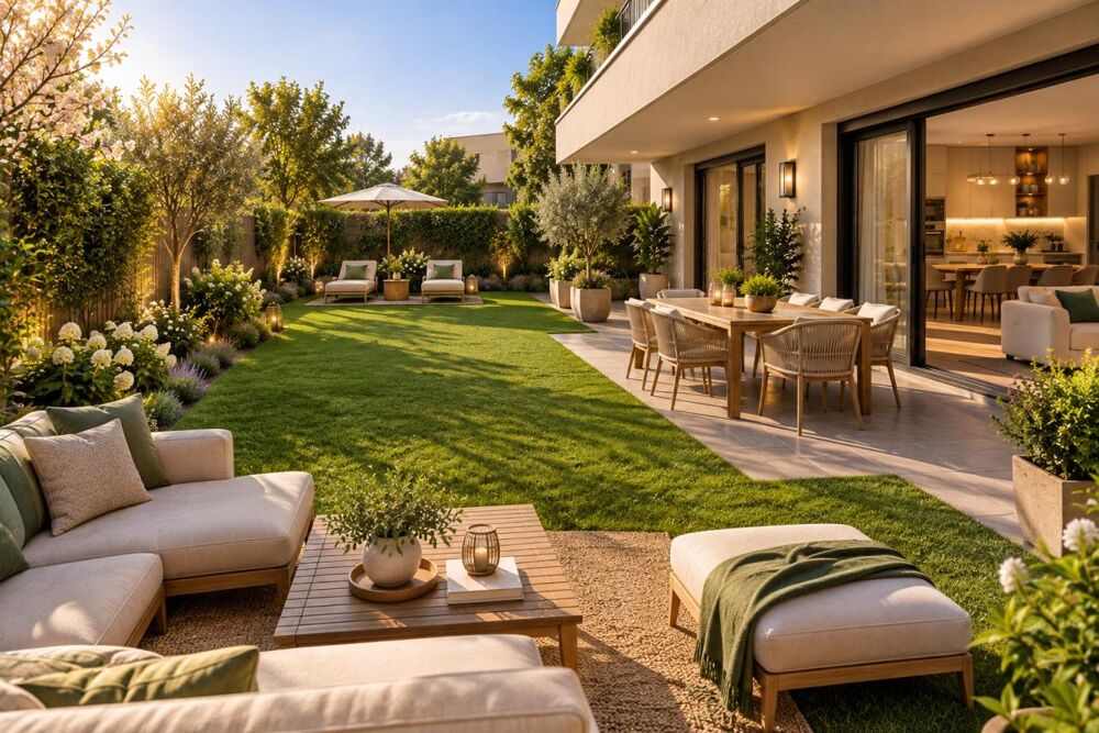 T3  GRAND JARDIN PRIVATIF DE 84 M²