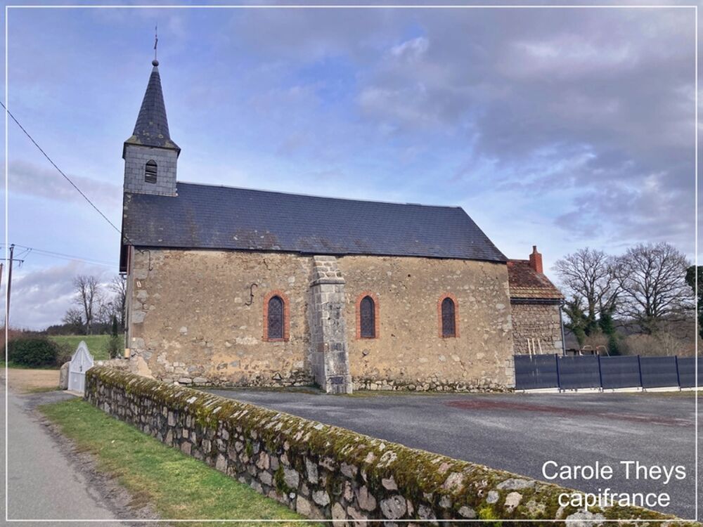 Vente Maison LE COMPAS (23) : Chapelle désacralisée à vendre de 125 m2 - Terrain 853 m2 Le compas