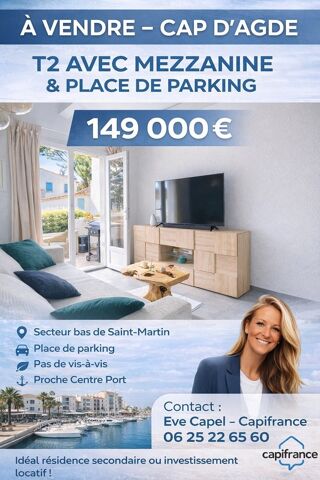  Appartement � vendre 2 pi�ces 45 m�