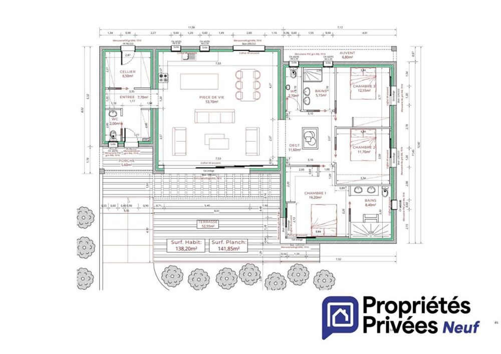 Vente Maison PROJET Maison Peyriac De Mer 6 pièce(s) 138.20 m2 Peyriac de mer