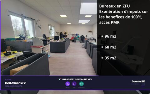 BUREAUX &Agrave; LOUER EN QPV (ex-ZFU) / Acc&egrave;s PMR ? Id&eacute;al professions m&eacute;dicales ou activit&eacute;s 554 60100 Creil